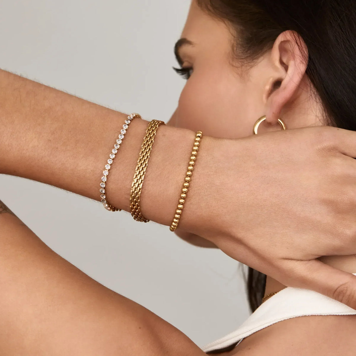 Gold Beaded Bracelet