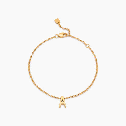Dainty Initial Charm Bracelet
