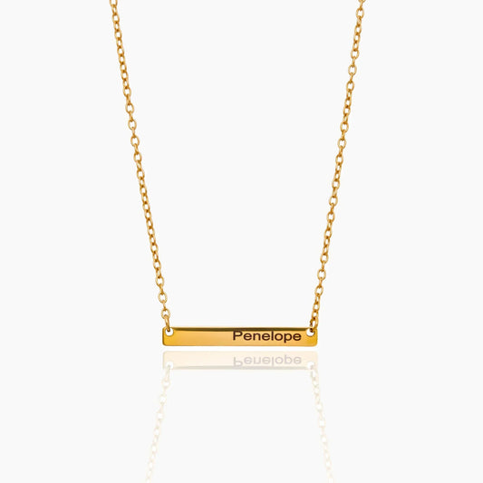 Engravable Bar Necklace