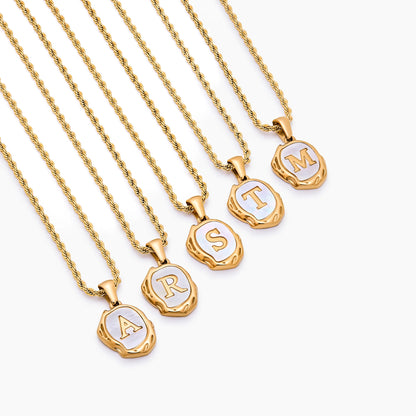 Pearl Initial Pendant Necklace