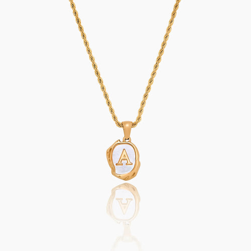 Pearl Initial Pendant Necklace
