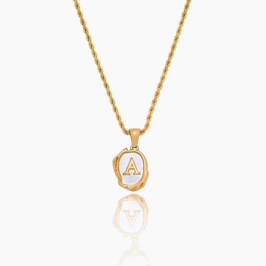 Pearl Initial Pendant Necklace