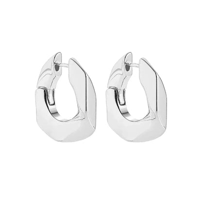 Stainless Steel Big Circle Hoop Earrings