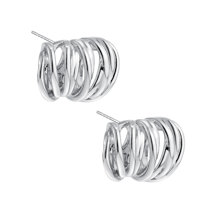 Stainless Steel Big Circle Hoop Earrings