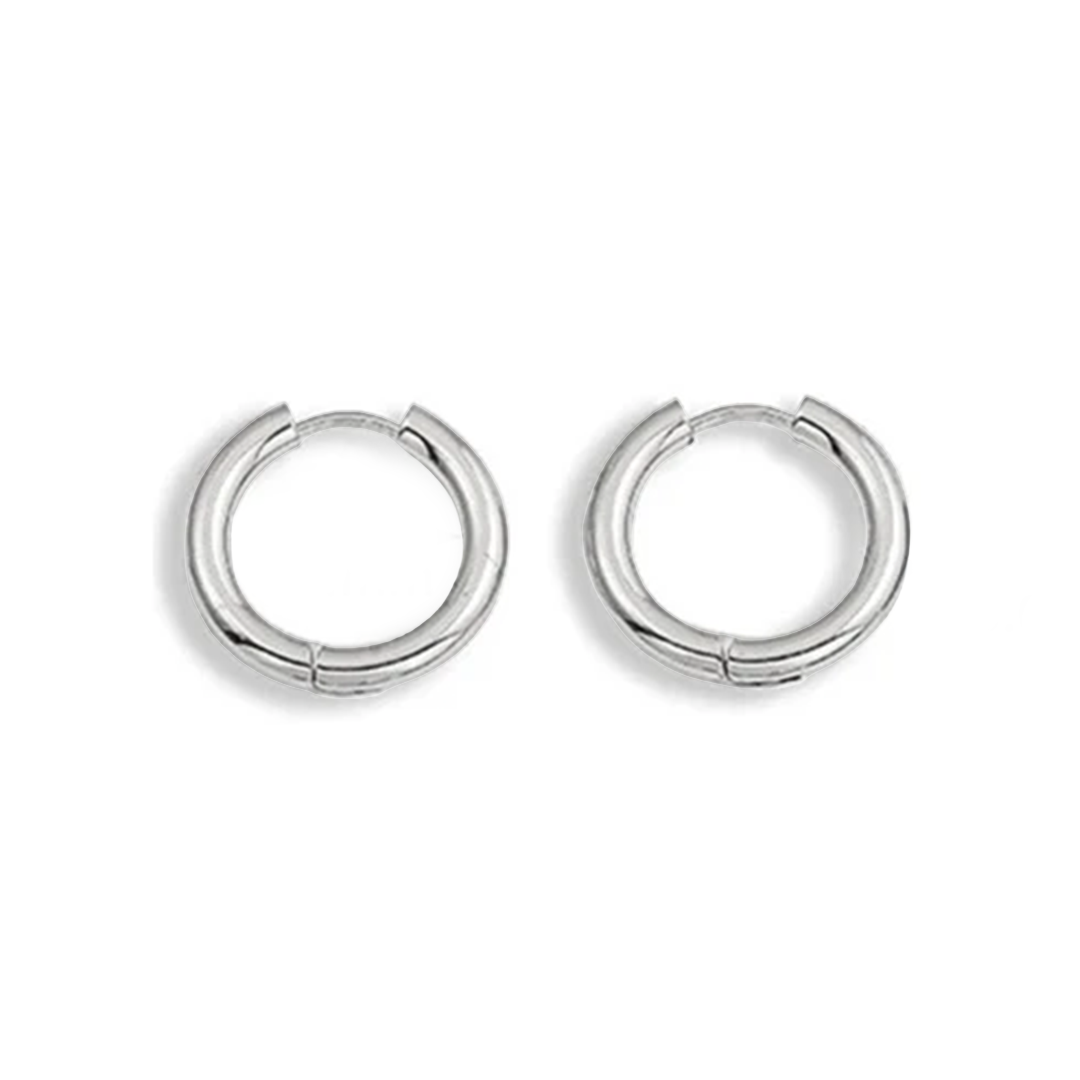 Stainless Steel Big Circle Hoop Earrings
