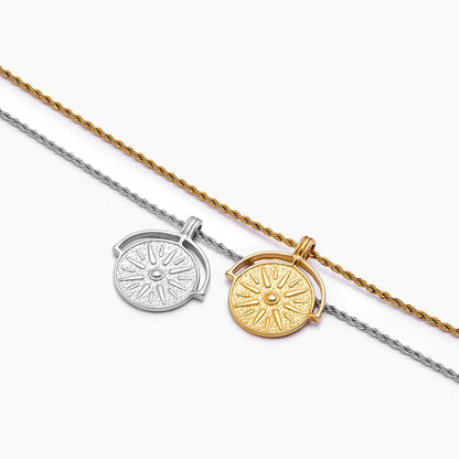 Compass Medallion Necklace
