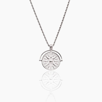 Compass Medallion Necklace