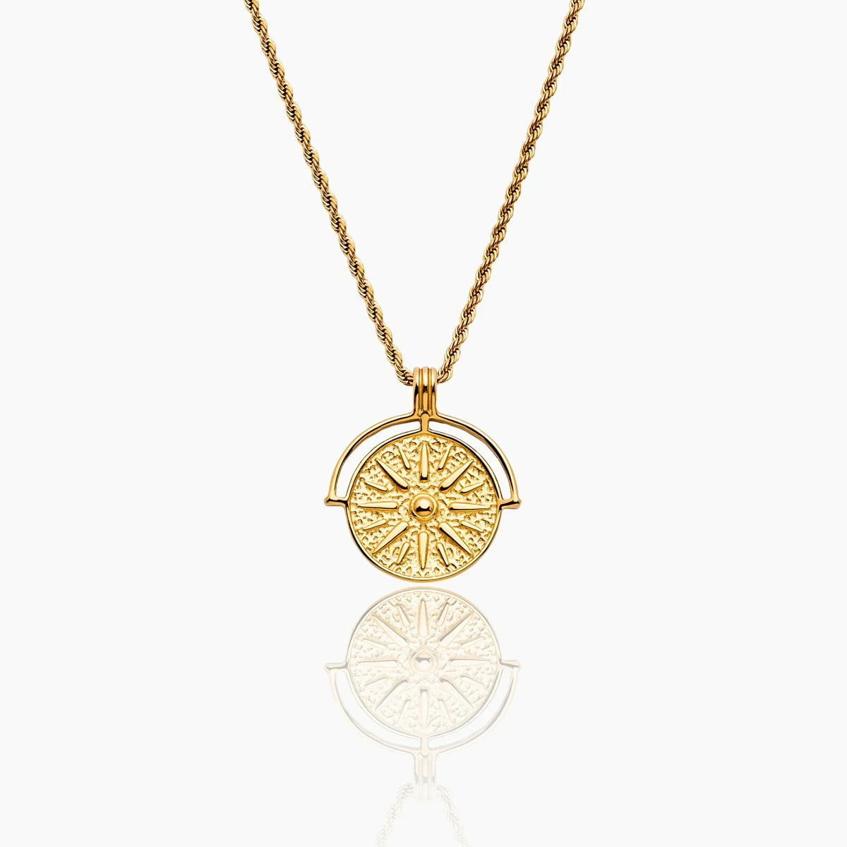 Compass Medallion Necklace