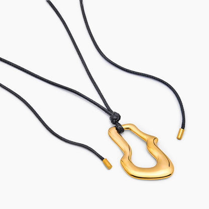 Molten Wave Cord Necklace
