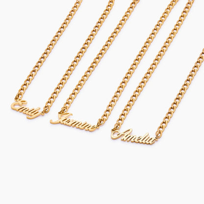 Bold Curb Name Necklace